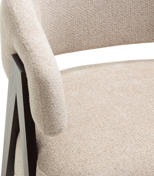 Fotoliu design bej MIZU Alia 18