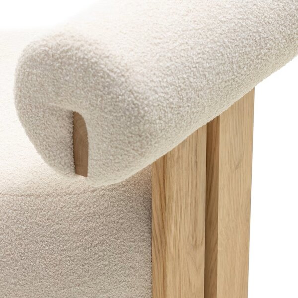 Fotoliu design crem HANNA, stejar Now or never 03