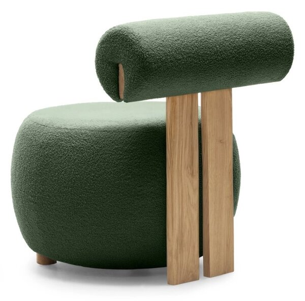 Fotoliu design verde închis HANNA, stejar Now or never 37