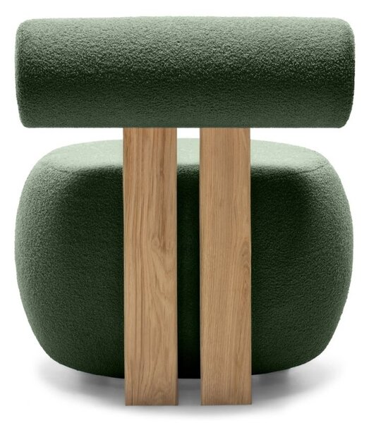 Fotoliu design verde închis HANNA, stejar Now or never 37