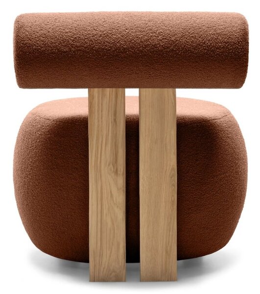 Fotoliu design maro HANNA, stejar Now or never 54