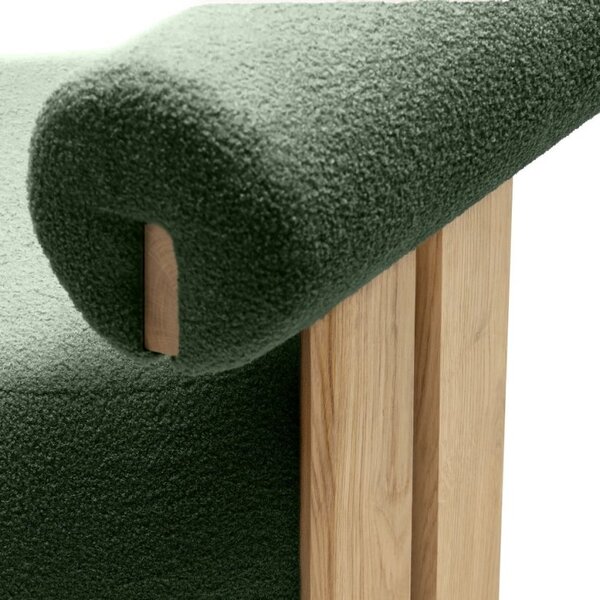 Fotoliu design verde închis HANNA, stejar Now or never 37