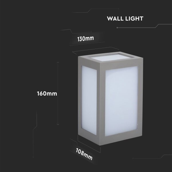 Aplica LED de perete pentru exterior, 12 W, 230 V, 4000 K, IP65