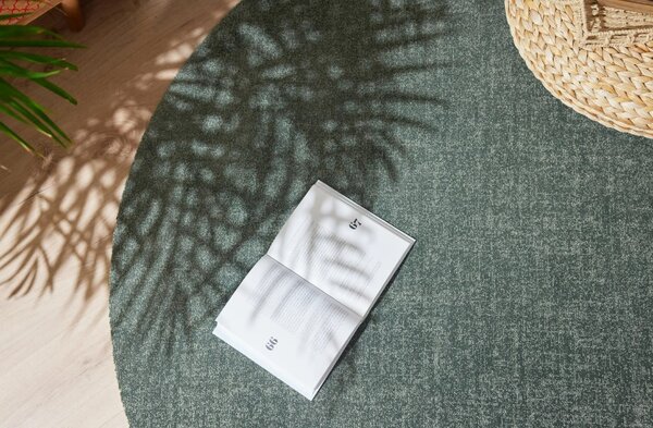 Covor Living Dormitor, Fargo 71501 040, Rotund, Verde 160 x 160