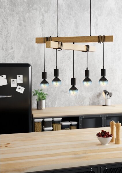 Lustră pe cablu TOWNSHEND 5xE27/60W/230V Eglo 43629