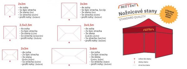 Cort pavilion 2,5x2,5 bei SQ
