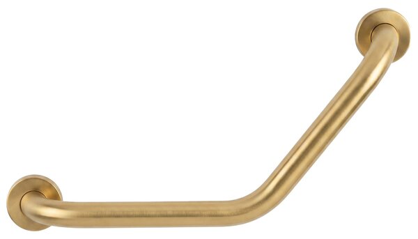 Bară de sprijin unghiulară pentru baie BRUSH GOLD