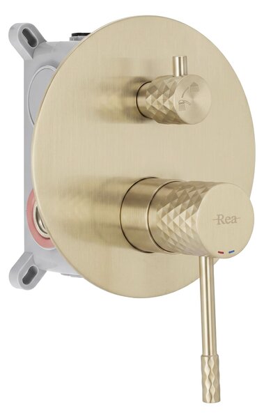 Set de dus incastrat Rea Lungo Diamond Brush Gold + BOX