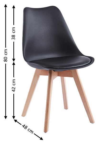 Scaun Living J900 Negru