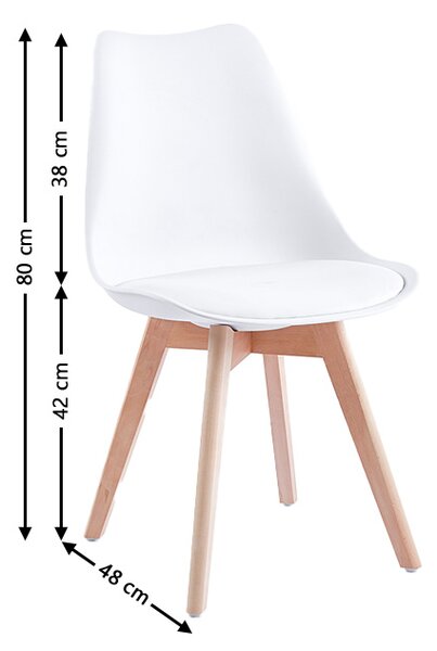 Scaun Living J900 Alb