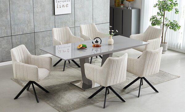 Scaun Living Tapitat KJC385 Bej