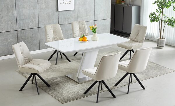 Masa Living Extensibila KJT380 Alb