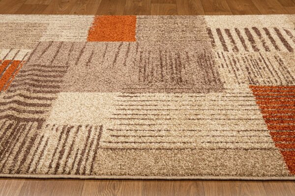 Traversa Hol, Festonata, Model Orlando 22002, Maro Portocaliu, Latime 80 cm 80 x 50