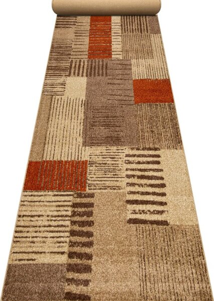 Traversa Hol, Festonata, Model Orlando 22002, Maro Portocaliu, Latime 80 cm 80 x 50