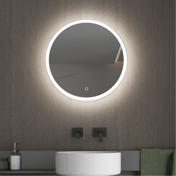 Oglinda baie, sistem iluminare LED, IP44, 60cm, D4215, Dezaburire, Touch