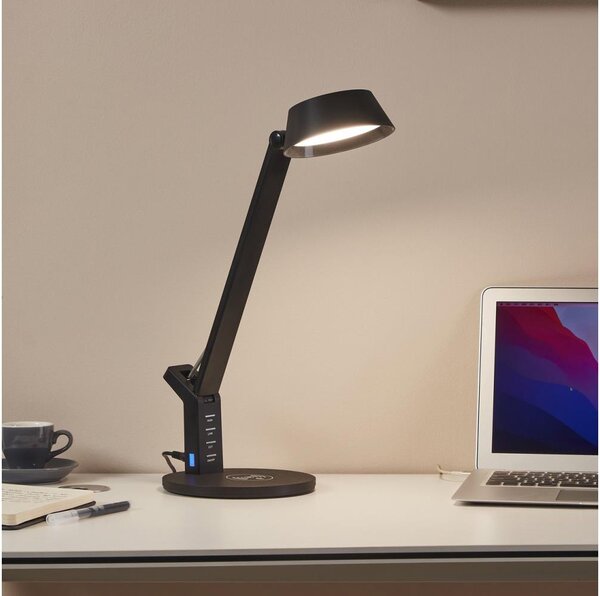 Eglo 99832 - Lampă de masă LED BANDERALO, cu control tactil și intensitate reglabilă, 4,8W/230V, negru