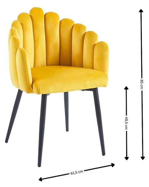 Scaun Living KJC113 Galben