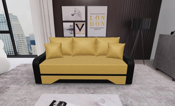 Canapea Extensibila Royal Mini, Mustar