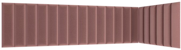 Panou de perete capitonat QUADRATTA 20x60 cm - mai multe culori Culoare: Roz