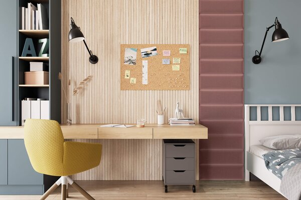 Panou de perete capitonat QUADRATTA 20x60 cm - mai multe culori Culoare: Roz