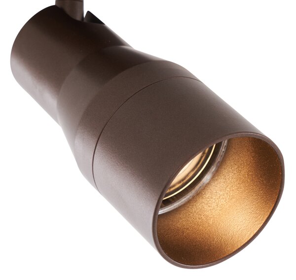 Spotlight modern tavan bronz închis GU10 50mm rotund - Stanley