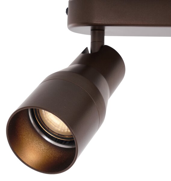 Spotlight rotund de plafon bronz închis GU10 50mm 2 lumini - Stanley