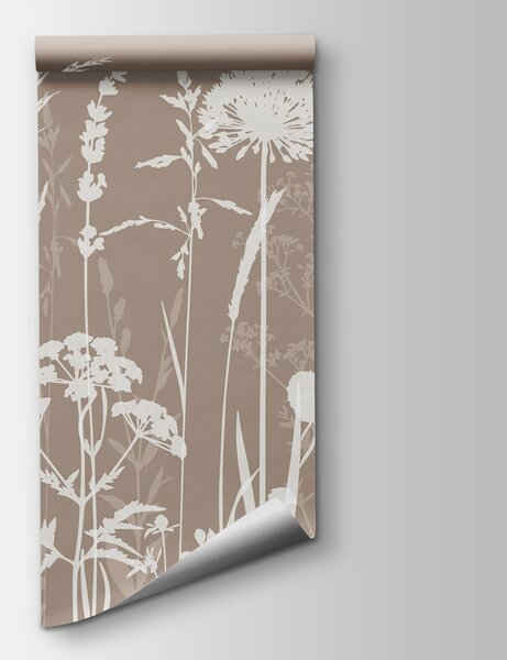 Fototapet Siluete elegante ale florilor de câmp, Fototapet natură, Fototapet populare, w01270v3 - Tapeko.ro