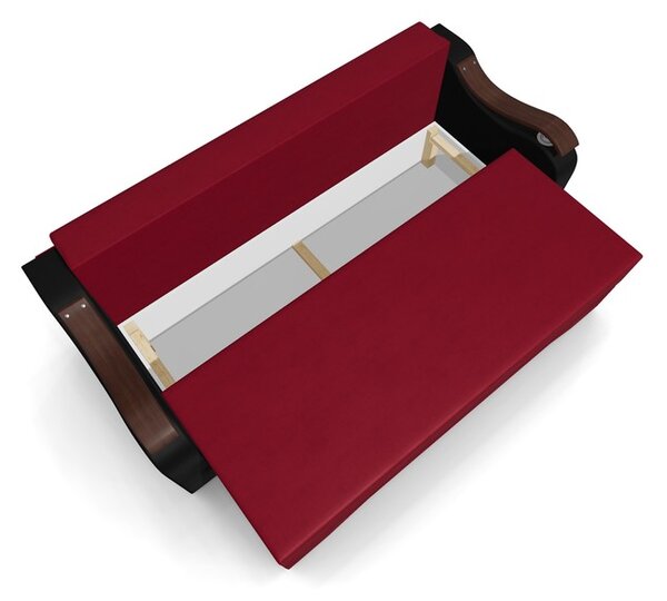Canapea Extensibila Sally Mini, Rosu/Negru