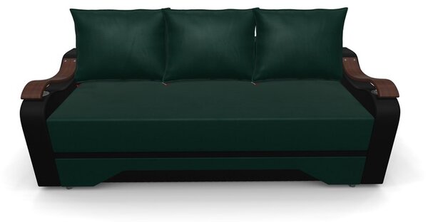 Canapea Extensibila Sally Mini, Verde/Negru