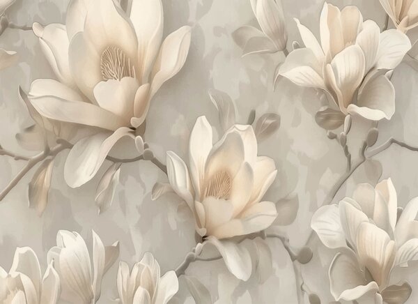 Fototapet Flori elegante în nuanțe delicate, Fototapet natură, Fototapet populare, w01290 - Tapeko.ro