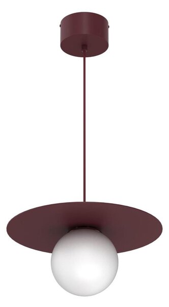 Lustră pe cablu FLAT 1xE27/15W/230V burgundiu