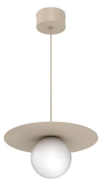 Pendul pe cablu FLAT 1xE27/15W/230V bej