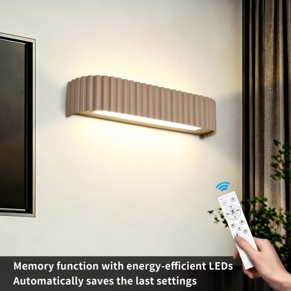 Brilagi - Aplică LED de perete dimabilă FALCON MODERN LED/14W/230V 40 cm bej +cu telecomandă