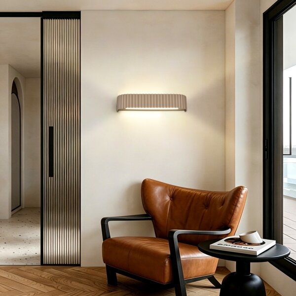 Brilagi - Aplică LED de perete dimabilă FALCON MODERN LED/14W/230V 40 cm bej +cu telecomandă