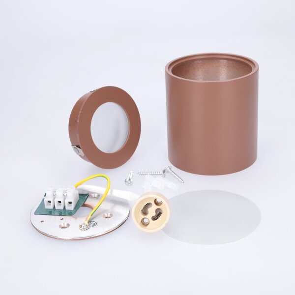 Brilagi - Corp de iluminat spot pentru baie MIA 1xGU10/30W/230V 84x80 mm maro IP54