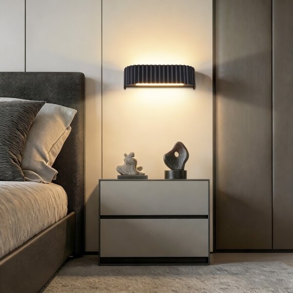 Brilagi - Aplica LED de perete FALCON MODERN LED/10W/230V 30 cm 3000/4500/6000K neagră