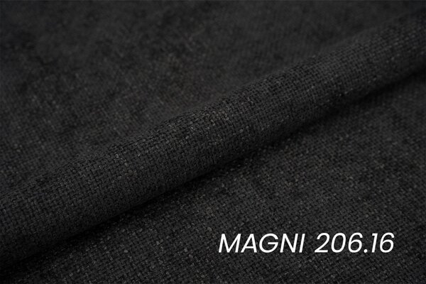 Canapea extensibilă Naolia - stofă neagră Magni 206.16 / picioare aurii