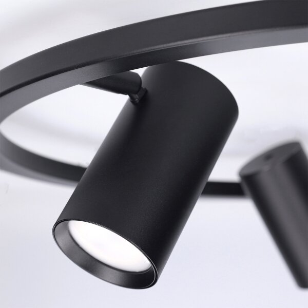 BRILAGI - Lustru suspendat pe cablu SELE 4xGU10/30W/230V negru