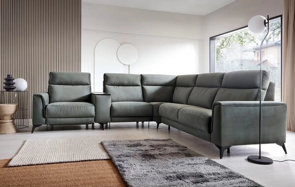 Coltar extensibil cu recliner LEGATO din stofa