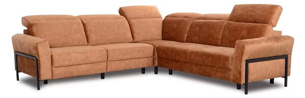 Coltar extensibil cu 2 reclinere Mellow din piele
