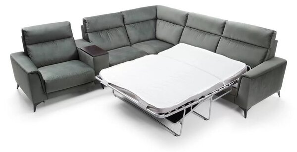 Coltar extensibil cu recliner LEGATO din stofa