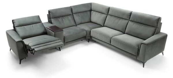 Coltar extensibil cu recliner LEGATO din stofa