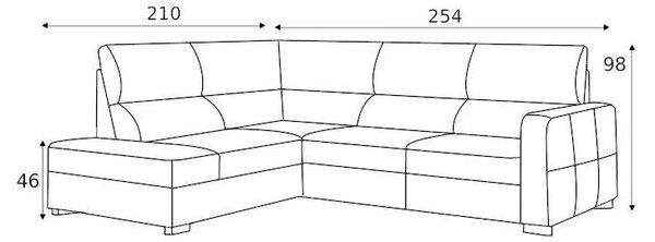 Coltar extensibil Leonardo 25F-E-1HT piele