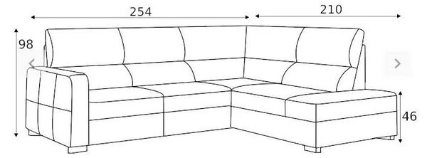 Coltar extensibil Leonardo 25F-E-1HT piele