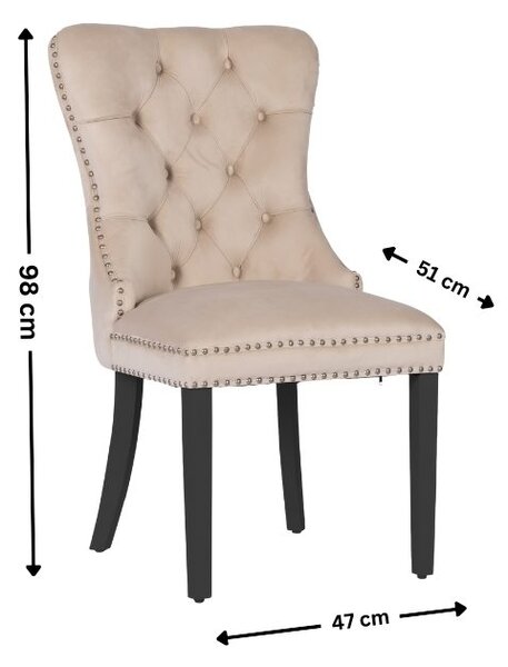 Scaun Living KJC005 Bej/Negru