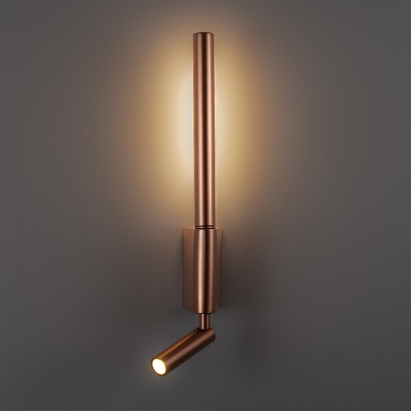 BRILAGI -LED Aplică de perete cu spot VIXON LED/3W/230V + LED/5W, finisaj bronz, CRI 90
