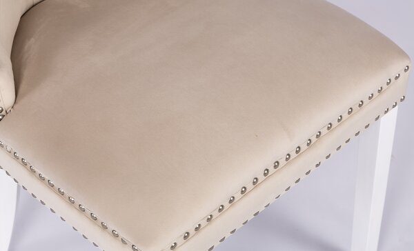 Scaun Living KJC005 Bej/Alb