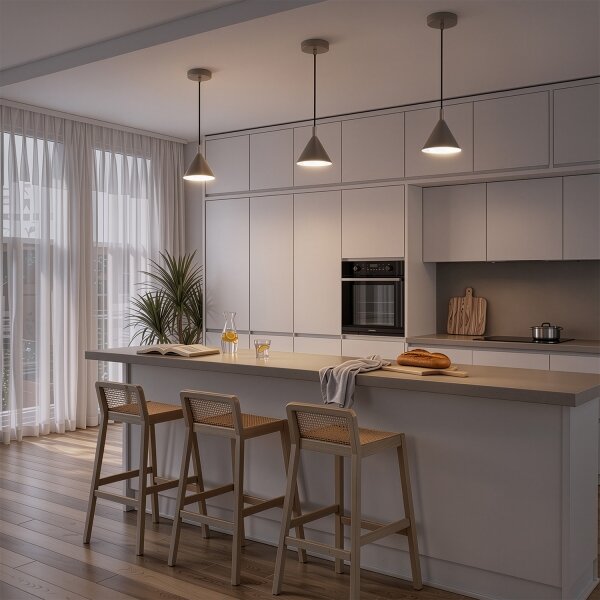 BRILAGI - LED Lampă suspendată pe cablu CONE SINGLE 1xGX53/15W/230V bej