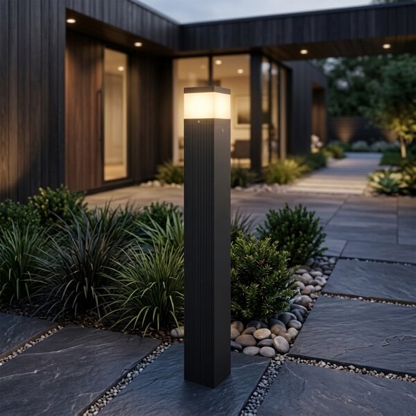 Lampă de exterior VESPER 1xG9/5W/230V IP44 80 cm neagră