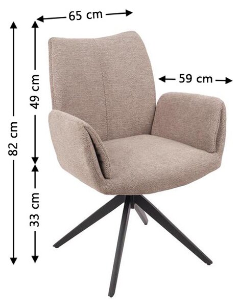 Scaun Living Rotativ KJC77 Maro